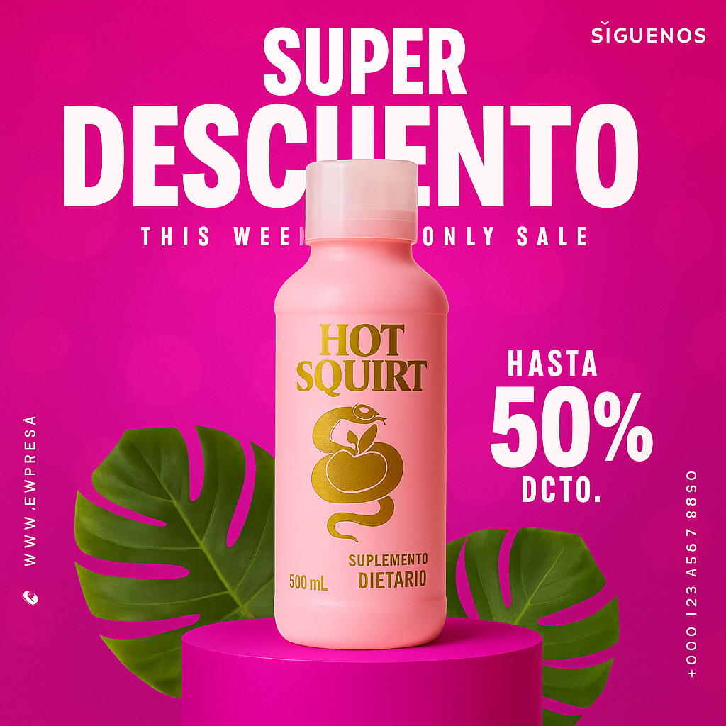 SUPLEMENTO LIQUIDO HOT SQUIRT X1 UND SAN (CARRITO)